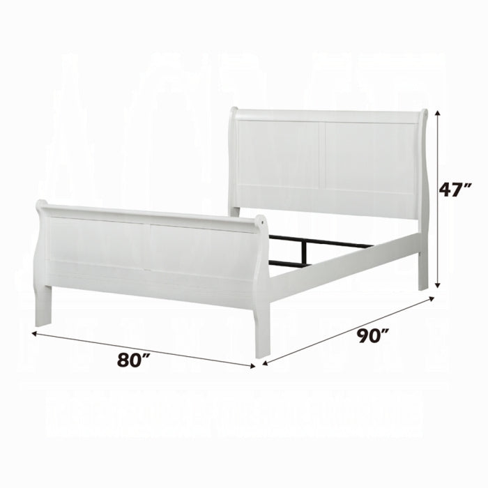 The Louis Luminis Eastern King Sleigh Bed by Reylani Family Furniture