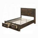 The Rowen Rustic Storage Bed by Reylani Family Furniture