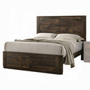 The Elettra Warm Walnut Panel Bed by Reylani Family Furniture