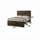 The Elettra Warm Walnut Panel Bed by Reylani Family Furniture