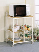 The Brindley Contemporary Mobile Kitchen Cart by Relani Family Furniture