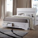 The Solvay White Storage Bed by Reylani Family Furniture
