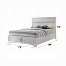 The Solvay White Storage Bed by Reylani Family Furniture