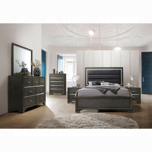 The Calvera Soft Modern Upholstered Bed by Clayson Design