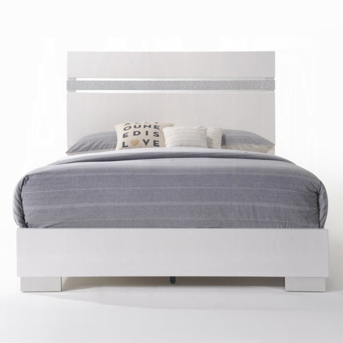 The Naima II Acrylic Panel Bed by Clayson Design