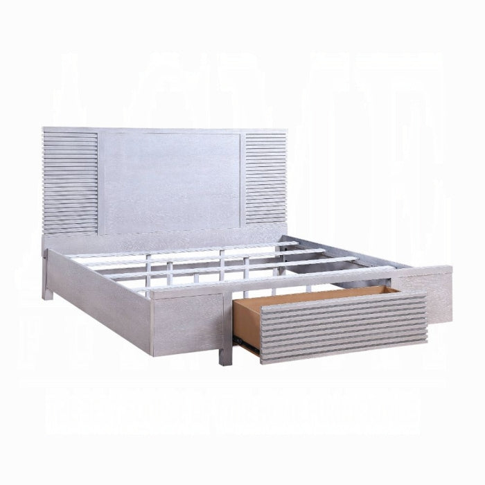 The Delmare White Oak Storage Bed by Clayson Design