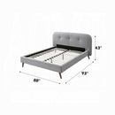 The Elmsford Tufted Platform Bed by Clayson Design