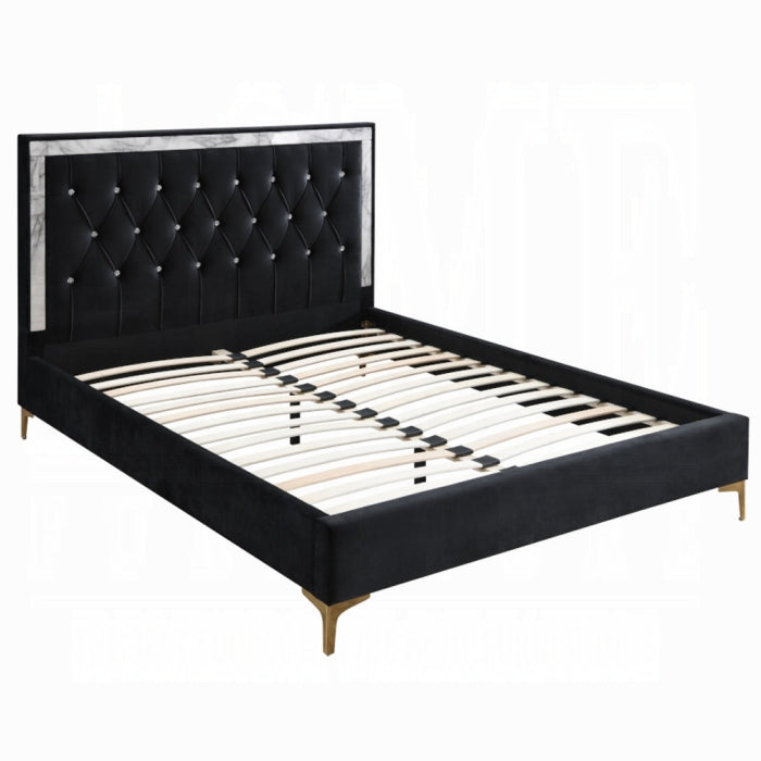 The Bellamy Glam Upholstered Bed by Clayson Design