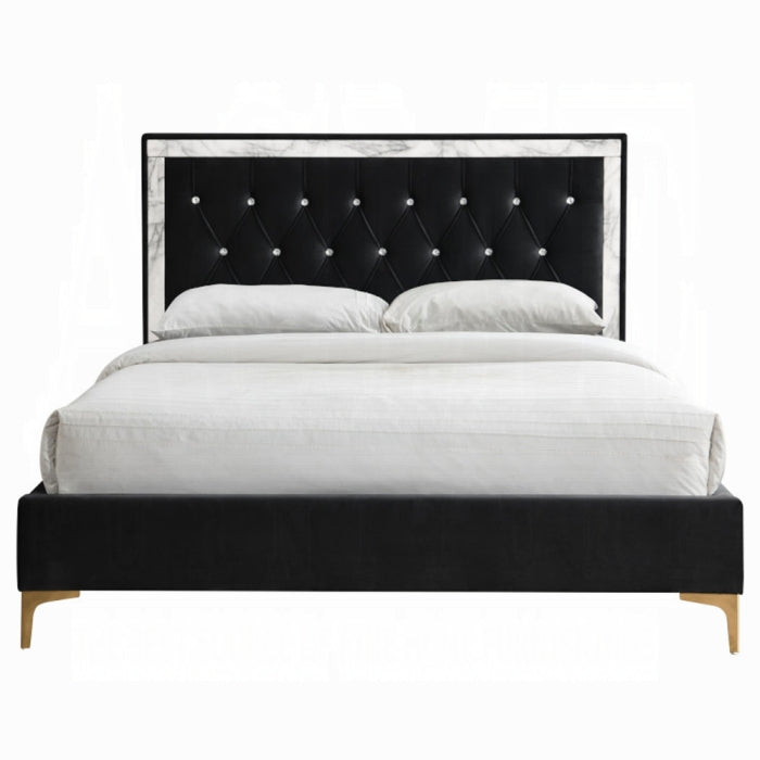 The Bellamy Glam Upholstered Bed by Clayson Design