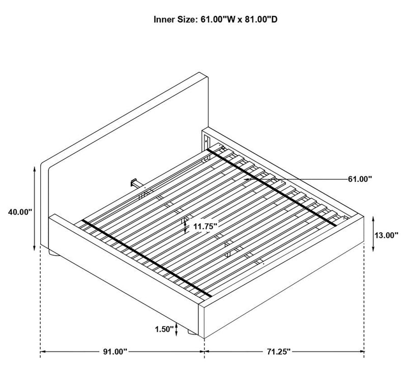Gregory Upholstered Queen Platform Bed by Clayson Design