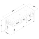 The Bellecôte Cottage Bench by Moppet Furniture