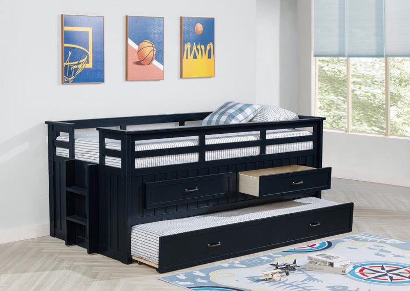 Carlsbad Twin Captain’s Bed with Trundle by Moppet Home