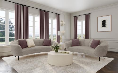 The Ellorie Curve Sofa Set by Clayson Design