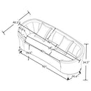 The Ellorie Curve Sofa Set by Clayson Design