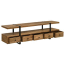 Otto Floating 5-Drawer Mango Wood TV Stand by Clayson Design