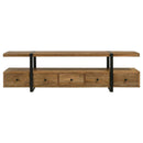 Otto Floating 5-Drawer Mango Wood TV Stand by Clayson Design