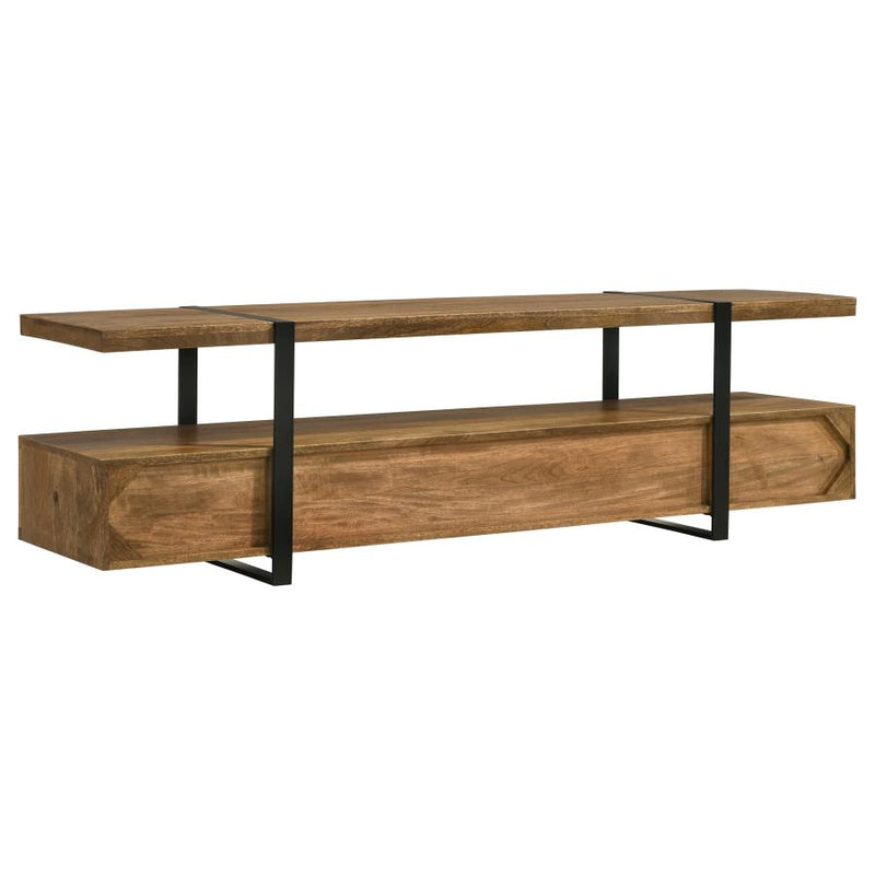 Otto Floating 5-Drawer Mango Wood TV Stand by Clayson Design