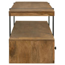 Otto Floating 5-Drawer Mango Wood TV Stand by Clayson Design