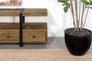 Otto Floating 5-Drawer Mango Wood TV Stand by Clayson Design