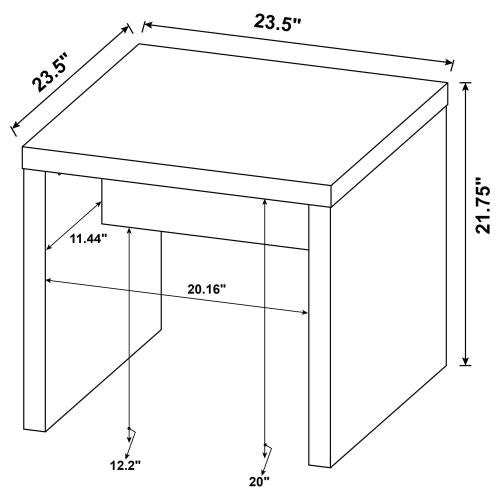 The Lynette 3-Piece Rectangular Table Set by Relani Family
