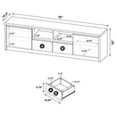 Winfield Modern 3-piece Entertainment Center by Clayson Design