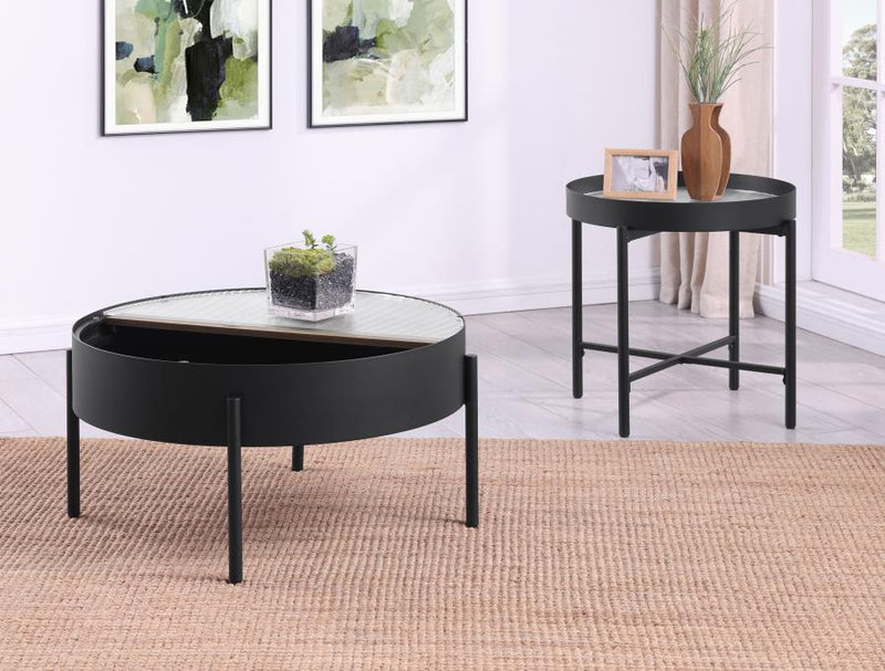 Ozella Round Storage Coffee Table Set by Relani Family Furniture
