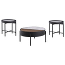 Ozella Round Storage Coffee Table Set by Relani Family Furniture