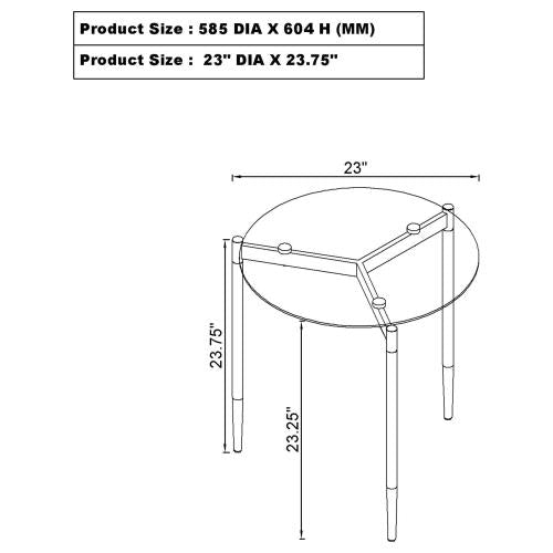 Soléra Contemporary 3-Piece Table Set by Relani Family