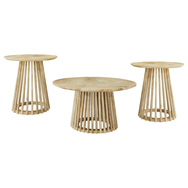 Touhy Round Mango Wood Coffee Table by Relani Family Furniture