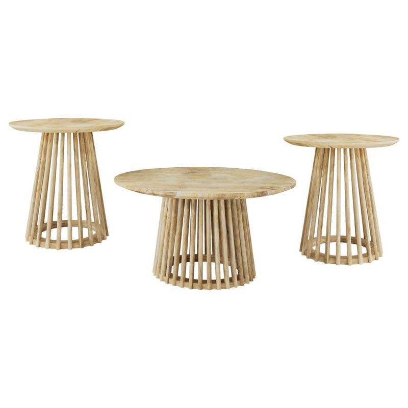 Touhy Round Mango Wood Coffee Table by Relani Family Furniture