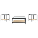 Amherst 3-Piece Mixed-Material Coffee Table Set by Clayson Design