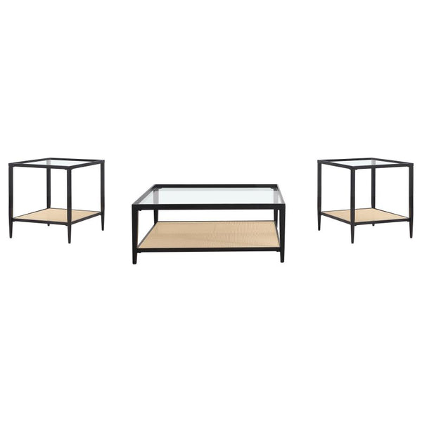 Amherst 3-Piece Mixed-Material Coffee Table Set by Clayson Design