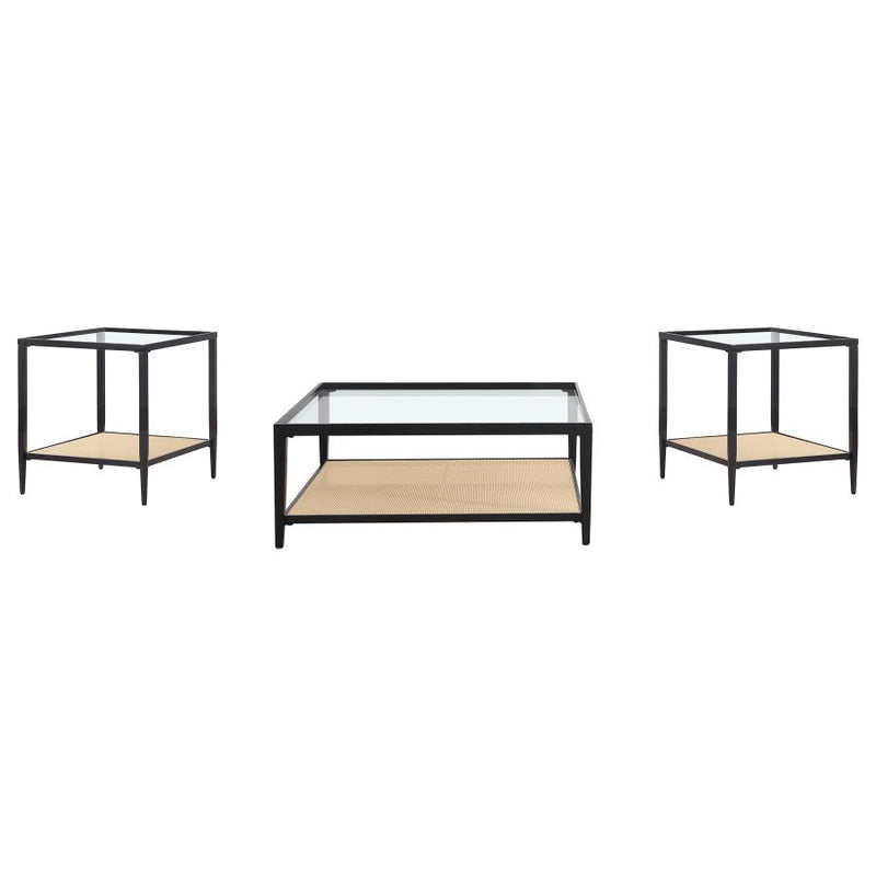Amherst 3-Piece Mixed-Material Coffee Table Set by Clayson Design