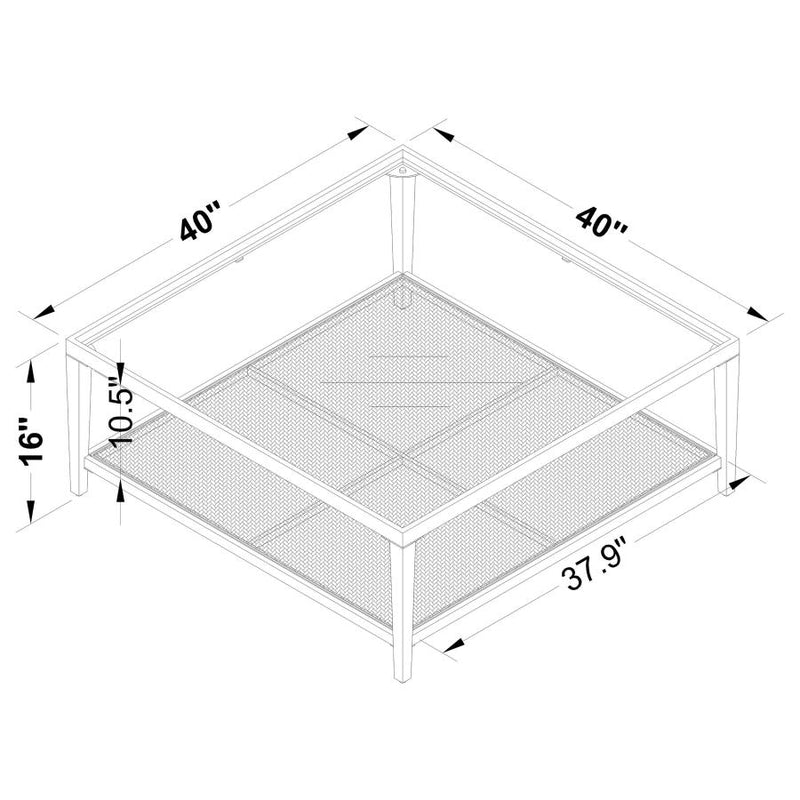 Amherst 3-Piece Mixed-Material Coffee Table Set by Clayson Design