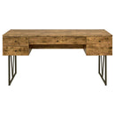 The Ellery 4-Drawer Rustic Writing Desk by Relani Family Furniture