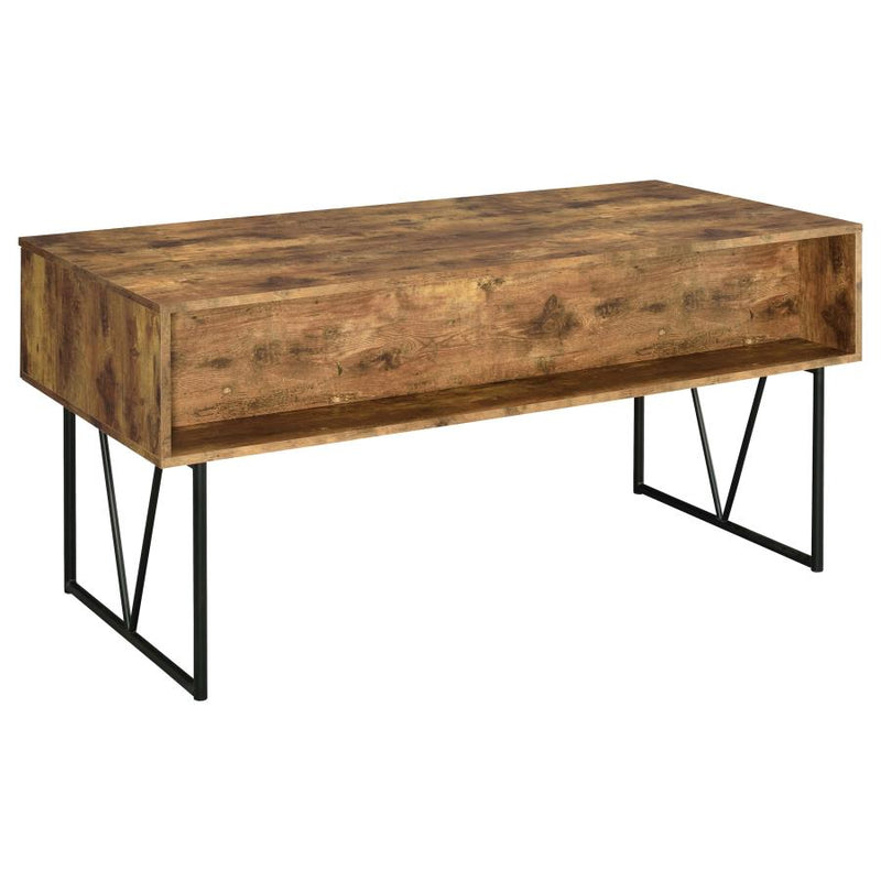 The Ellery 4-Drawer Rustic Writing Desk by Relani Family Furniture