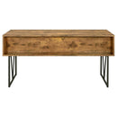 The Ellery 4-Drawer Rustic Writing Desk by Relani Family Furniture