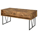 The Ellery 4-Drawer Rustic Writing Desk by Relani Family Furniture