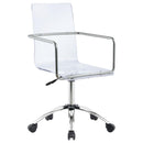 The Lucent Rise Adjustable Acrylic Office Chair by Soho Furnishings