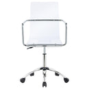 The Lucent Rise Adjustable Acrylic Office Chair by Soho Furnishings
