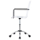 The Lucent Rise Adjustable Acrylic Office Chair by Soho Furnishings