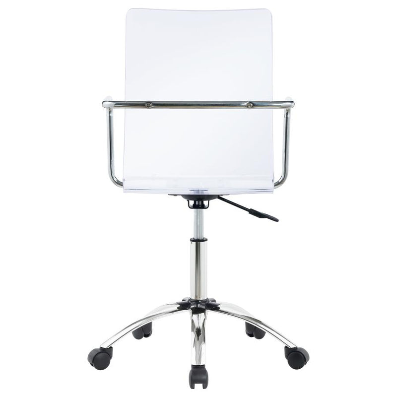 The Lucent Rise Adjustable Acrylic Office Chair by Soho Furnishings