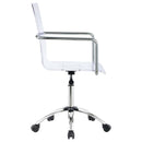 The Lucent Rise Adjustable Acrylic Office Chair by Soho Furnishings