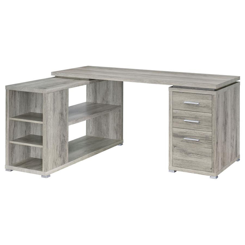 The Valen Driftwood L-Shape Desk by Clayson Design