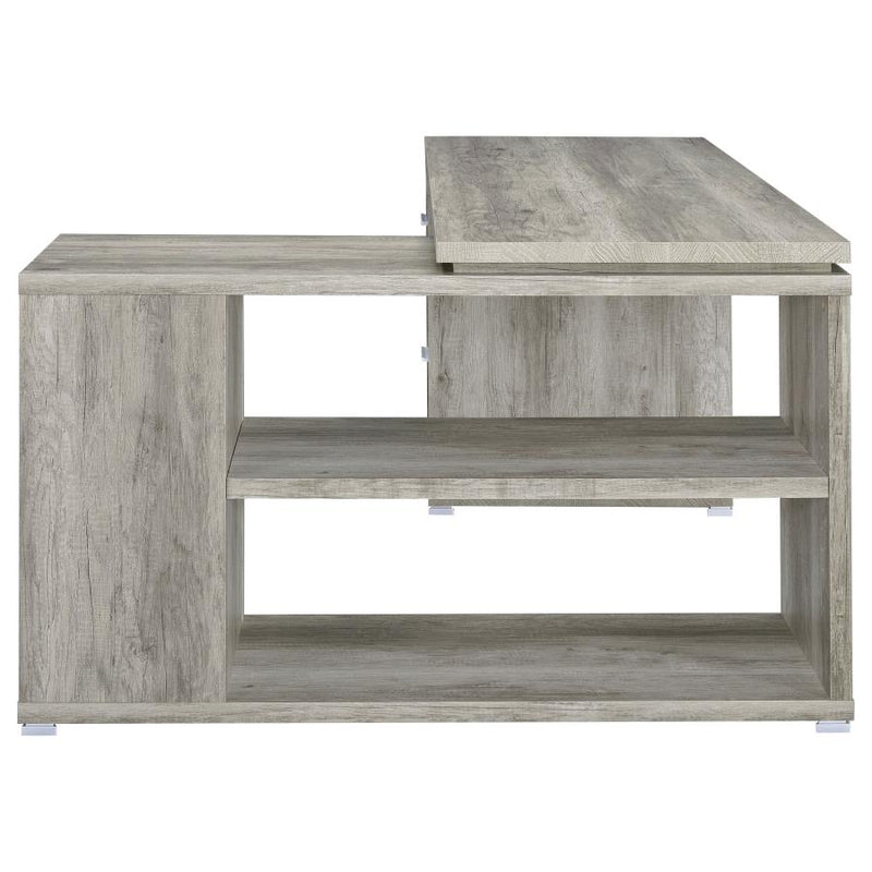 The Valen Driftwood L-Shape Desk by Clayson Design