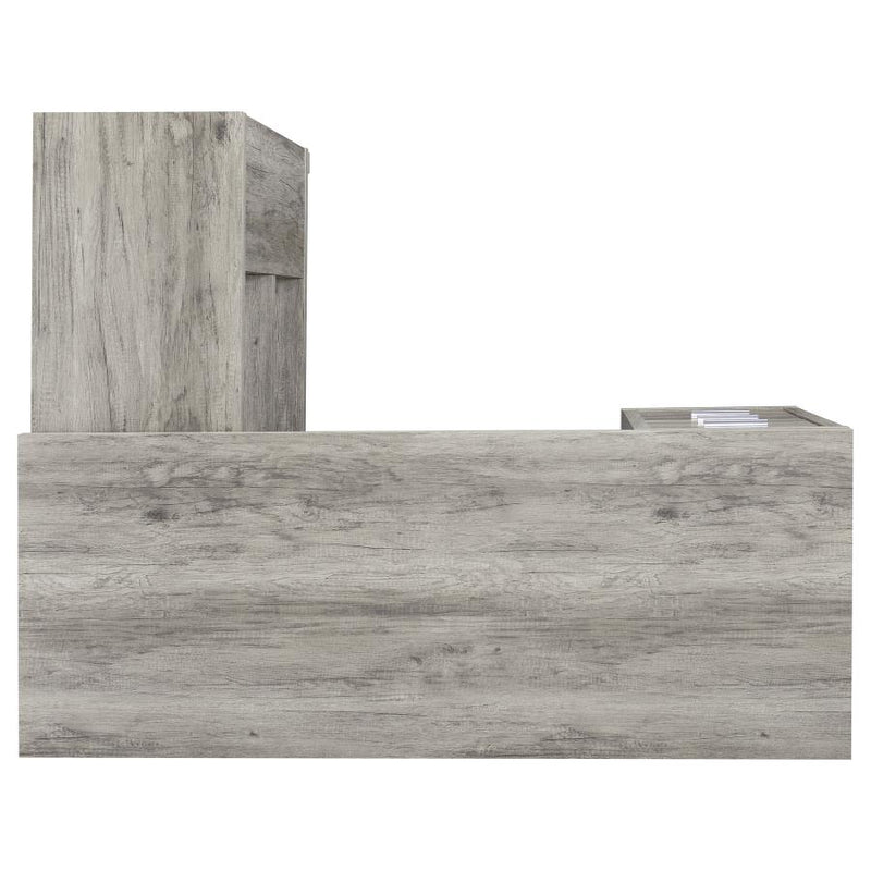 The Valen Driftwood L-Shape Desk by Clayson Design
