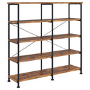 Analiese Farmhouse Double Bookshelf by Relani Family Furniture