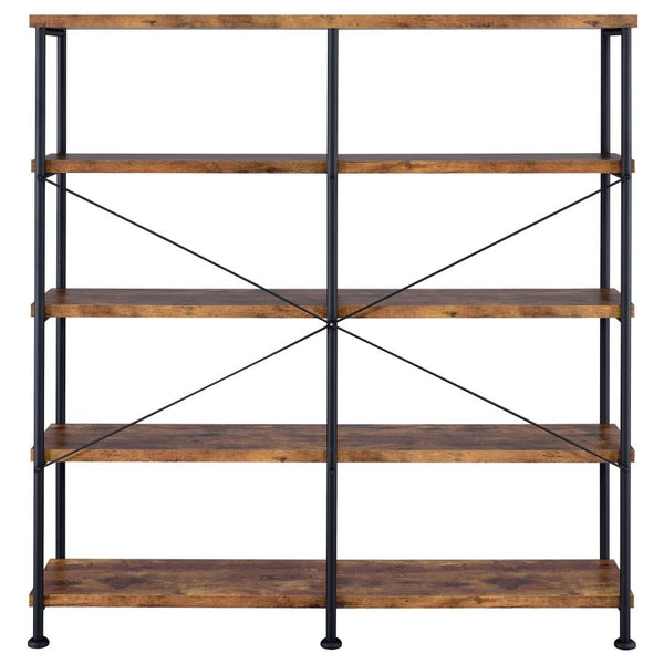 Analiese Farmhouse Double Bookshelf by Relani Family Furniture