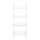 The Lucent 4-Tier Acrylic Ladder Shelf by James Gareth Designs