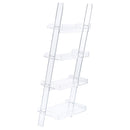 The Lucent 4-Tier Acrylic Ladder Shelf by James Gareth Designs